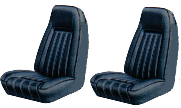 SEAT COVERS, BUCKETS, DLX, BLACK, NEW, 77 TA FIREBIRD