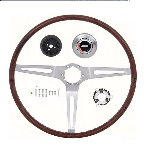 STEERING WHEEL KIT ,ROSEWOOD NEW 69 CHEVY – Chicago Muscle Car Parts , Inc.