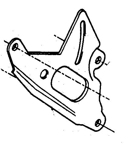 AC & SMOG PUMP BRACKET ,FRONT ADJ 80-88 OLDS MOTORS