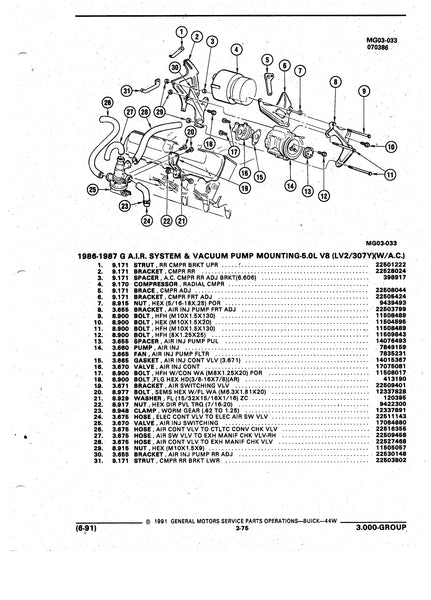 SMOG PUMP BRACKET ,FRONT 80-88 OLDS MOTORS