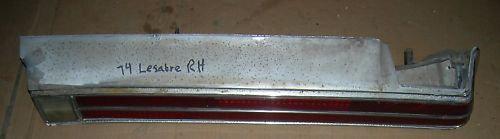 TAIL LIGHT ASSEMBLY, RH, 74 LESABRE, USED