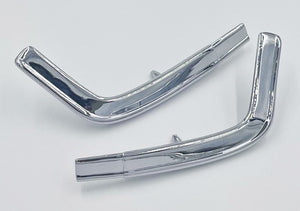 VINYL TOP MOLDINGS ,REAR CORNER NEW PAIR 69 70 GRAND PRIX,