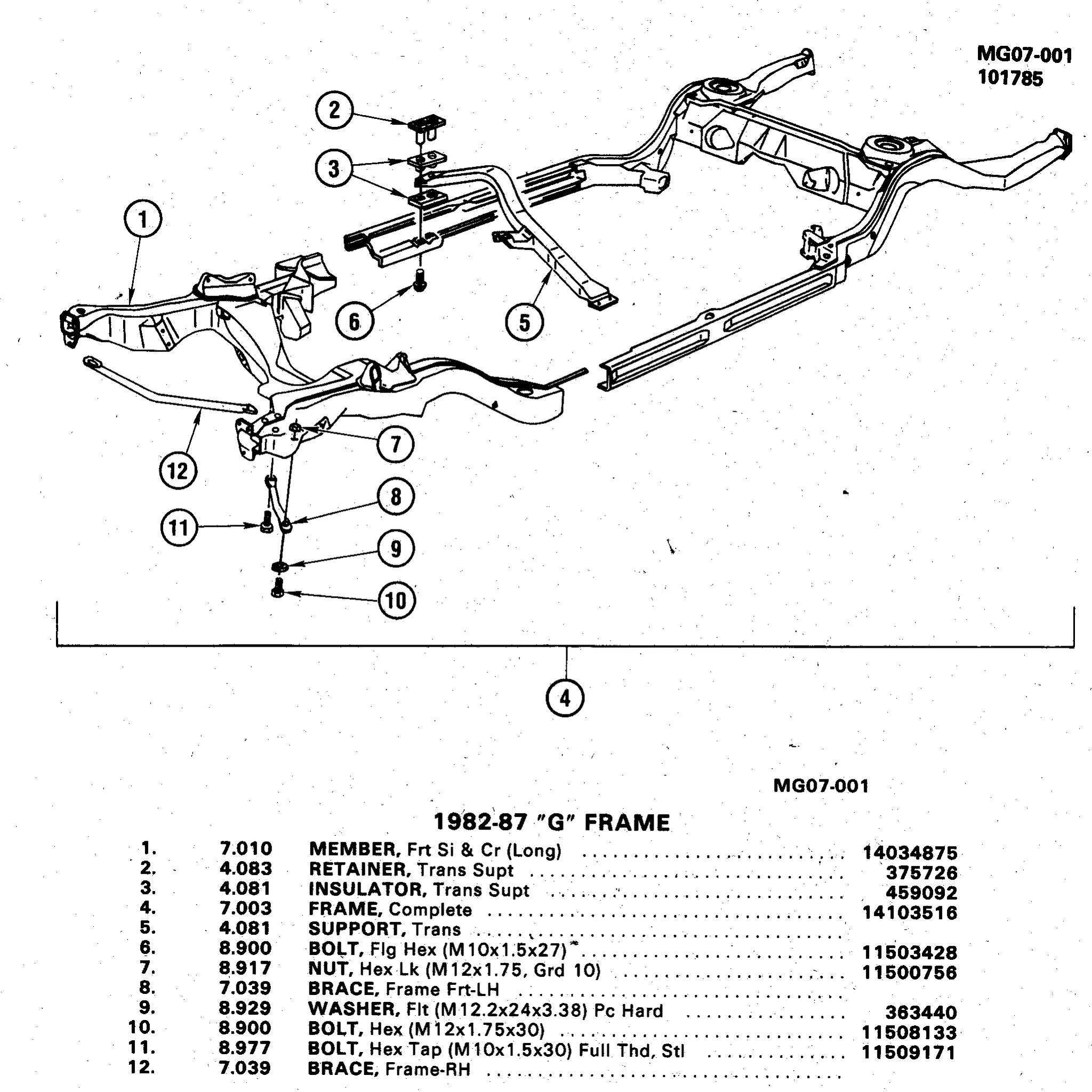 FRAME RAIL ,COLLECTION 78-88 G-BODY – Chicago Muscle Car Parts , Inc.