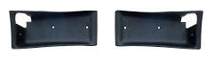 DLX DOOR PANEL HANDLE CUPS, BLACK PAIR,NEW 68 69 CAMARO FIREBIRD