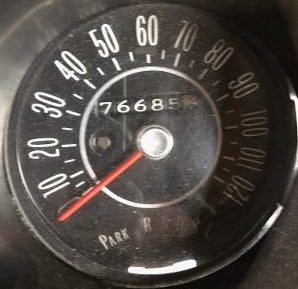 SPEEDOMETER ,COLUMN SHIFT 3SPD USED 68 CUTLASS