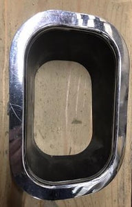 CONSOLE SHIFTER BEZEL, 4 SPEED USED CHROME, 68-72 GTO