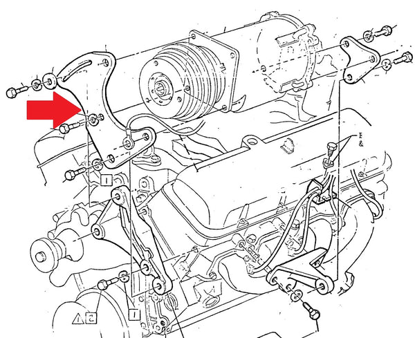 AC COMPRESSOR FRONT BRACKET ,NEW 69 70 CHEVY BIG BLOCK