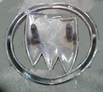 HOOD EMBLEM ,"TRI-SHIELD",USED 72 SKYLARK