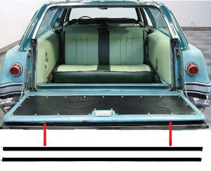 TAILGATE FELTS ,NEW PAIR 65-70 IMPALA WAGON