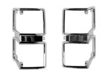 PARK LIGHT BEZELS, NEW, PAIR, 71 CHEVELLE