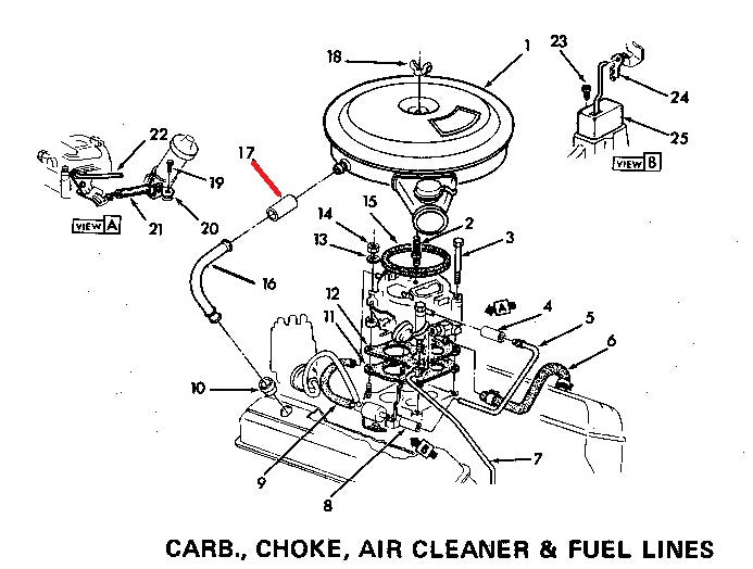 BREATHER HOSE ,NEW 70-81 CHEVY SB