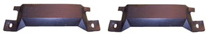 SEAT TRACK FRONT COVERS, NEW PAIR 71-74 CAMARO FIREBIRD TA