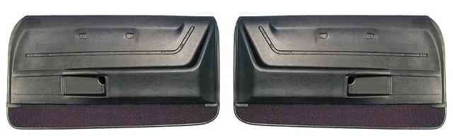 DOOR PANELS, DELUXE, PAIR, BLACK, REPRO