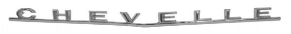 TRUNK LID EMBLEM, "CHEVELLE", NEW, 66