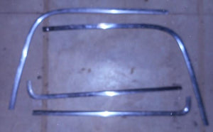 REAR WINDOW MOLDING SET, CHROME, USED, 69-70 GRAND PRIX