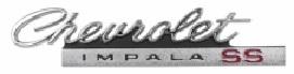 REAR PANEL EMBLEM, NEW, CHEVROLET IMPALA SS