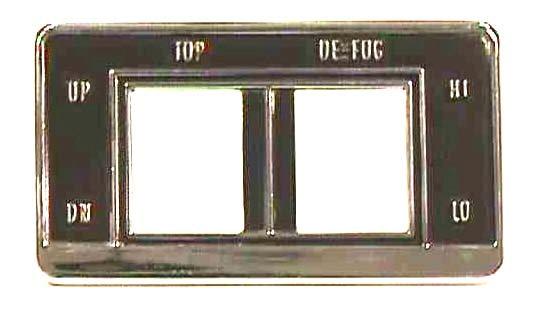 CONV TOP & DEFOG SWITCH BEZEL, 69 CA IM