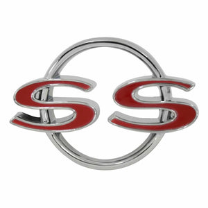 TRUNK LID EMBLEM " SS "NEW, 64 CHEVELLE