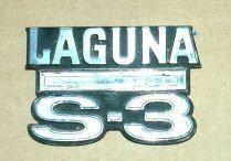 FENDER EMBLEM (LAGUNA S3) 74-76, FITS LH OR RH, USED