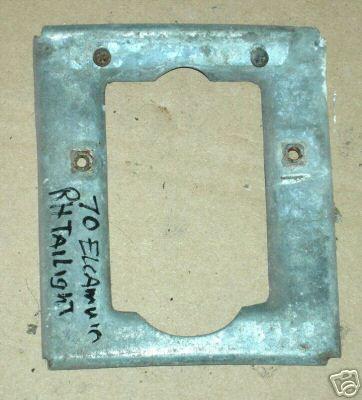 TAIL LIGHT BEZEL RETAINER ,USED 70-72 ELCAMINO