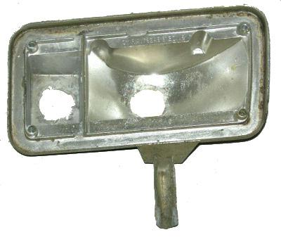 TAIL LAMP HOUSING, RH, 70 CH MA, CAST# 62796, USED, EXC EL