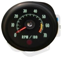 DASH TACH, 6.5K REDLINE, GREEN, NEW, 70 CHEVELLE