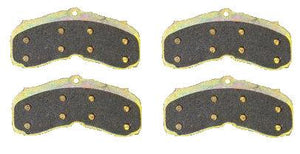 DISC BRAKE PADS, W/4 PISTON CALIPERS