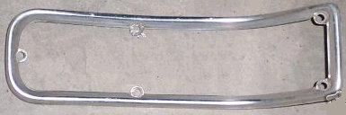 TAIL LIGHT LENS RETAINER, CHROME, EACH, USED, 66 CHEVELLE