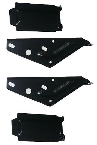 REAR BUMPER BRACKETS & SHIELDS SET, NEW, 65 GTO