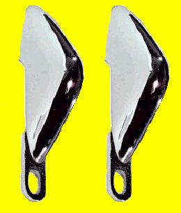 REAR BUMPER GUARDS, 70-3 CA, PAIR, SHORT, CORRECT FOR 70-2, REPRO