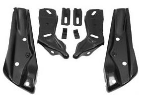 FRONT BUMPER BRACKET SET, NEW, 8 PCS, 71-72 CHEVELLE