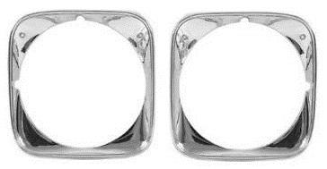 HEADLIGHT BEZELS, 71 CH EL, PAIR, REPRO