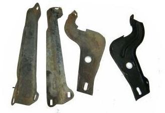 FRONT BUMPER BRACKETS SET ,USED 66 67 GTO LEMANS