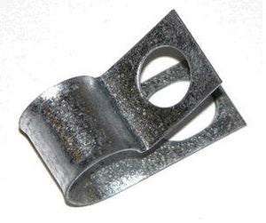 PARK BRAKE CABLE CLAMP, 62-7 NV, HOLD DOWN,  STEEL, REPRO