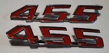 HOOD EMBLEMS ,"455",NEW PAIR 67-9 FIREBIRD