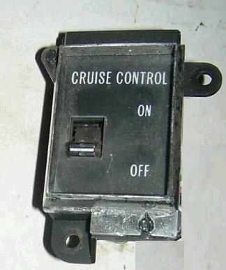 CRUISE SWITCH, 71-3 CADDY, STATEMENTS, ON DASH,  USED