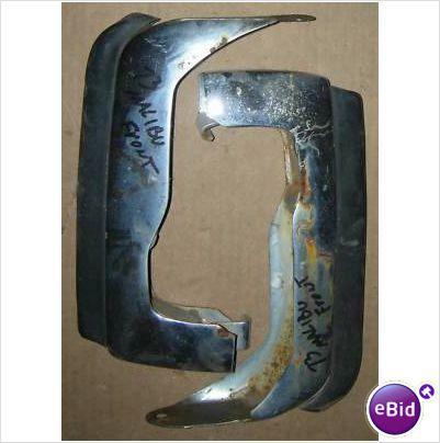 FRONT BUMPER GUARDS, PAIR, 73-5 MALIBU EL CAMINO, USED