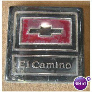 DASH PAD EMBLEM, "EL CAMINO", 73-7 EL CAMINO