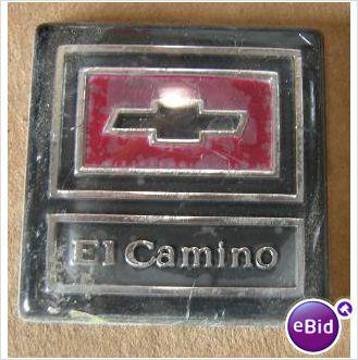 DASH PAD EMBLEM, "EL CAMINO", 73-7 EL CAMINO