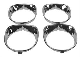 HEADLIGHT BEZEL SET ,4PCS NEW 70 CHEVELLE ELCAMINO