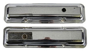 VALVE COVERS CHROME PAIR 302 327 350 NEW 68 CHEVY Chicago